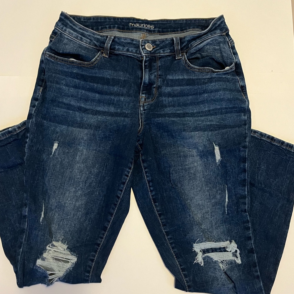Maurice’s Distressed Skinny Jeans